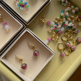 Boucles d’oreilles Phoebe fleur