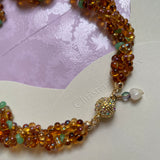 Collier Matilda caramel