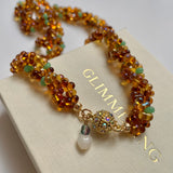 Collier Matilda caramel