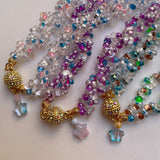 Collar Matilda cristal rosado