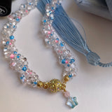 Collar Matilda cristal rosado