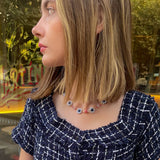Mafalda necklace floral beads