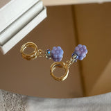 Pendientes Lavanda flor