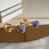 Pendientes Lavanda flor