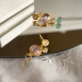 Camille earrings crystals
