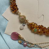 Matilda necklace toffee