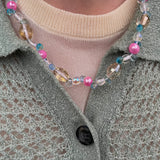 Collier Barbara perles roses