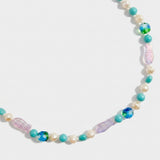 Tea necklace fish beads