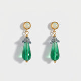 Flipa earrings crystal drop