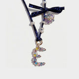 Souvenir-Navy necklace initial and Liberty cord