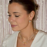 Ice hoop earrings gold plated